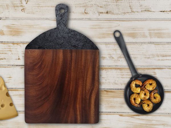Tabla Quesos Madera - Estuco